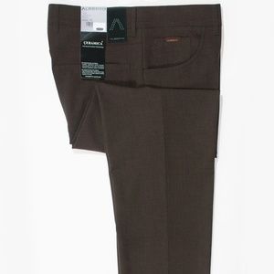Alberto Brown NWT Tom Comfort Fit Trousers 32